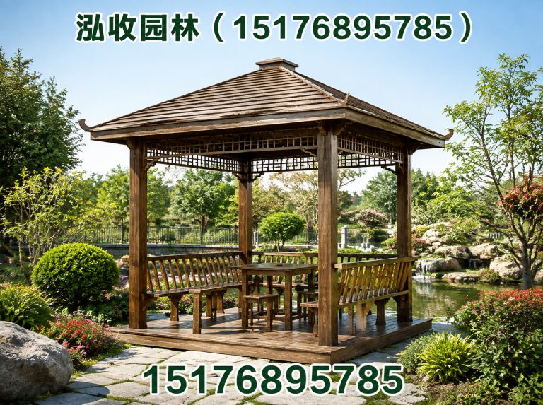 抚顺防腐木凉亭展示图